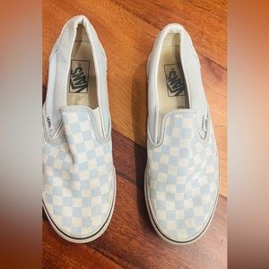Blue Checkered Vans
